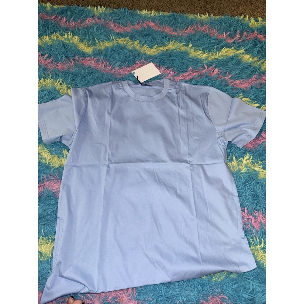 MANVOURE Essential Tee Men's XXL Sky Blue Mercerized Cotton Crew Neck NWT